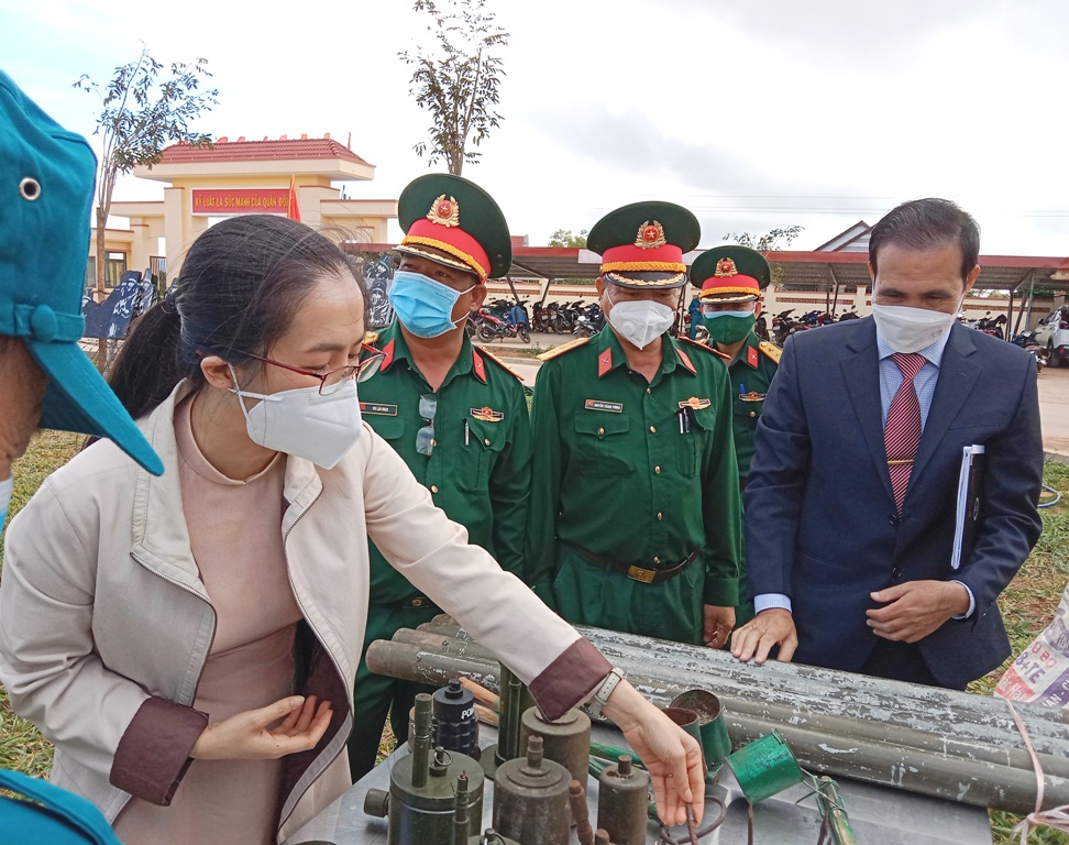 Ban chỉ huy Quân sự huyện Krông Năng: Tổ chức Lễ ra quân huấn luyện năm 2022